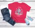 Kinder Mädchen T-Shirt Schulkind 2025 Prinzessin Fee Mermaid mit Name Jahreszahl personalisiert Einschulungsgeschenk SpecialMe®preview