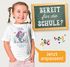 Kinder Mädchen T-Shirt Schulkind 2025 Prinzessin Fee Mermaid mit Name Jahreszahl personalisiert Einschulungsgeschenk SpecialMe®preview