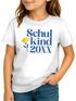Kinder Mädchen T-Shirt Schulkind mit Jahreszahl personalisiert Blumenmotiv Geschenk Einschulung 2025 SpecialMe®preview