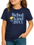 Kinder Mädchen T-Shirt Schulkind mit Jahreszahl personalisiert Blumenmotiv Geschenk Einschulung 2025 SpecialMe®preview