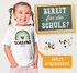 Kinder Mädchen T-Shirt Schulkind mit Name personalisiert Regenbogen-Design Geschenkidee Einschulung 2025 SpecialMe®preview