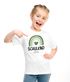Kinder Mädchen T-Shirt Schulkind mit Name personalisiert Regenbogen-Design Geschenkidee Einschulung 2025 SpecialMe®preview