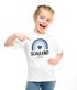 Kinder Mädchen T-Shirt Schulkind mit Name personalisiert Regenbogen-Design Geschenkidee Einschulung 2025 SpecialMe®preview
