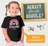 Kinder Mädchen T-Shirt Schulkind mit Name personalisiert Regenbogen-Design Geschenkidee Einschulung 2025 SpecialMe®preview