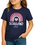 Kinder Mädchen T-Shirt Schulkind mit Name personalisiert Regenbogen-Design Geschenkidee Einschulung 2025 SpecialMe®preview