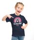 Kinder Mädchen T-Shirt Schulkind mit Name personalisiert Regenbogen-Design Geschenkidee Einschulung 2025 SpecialMe®preview
