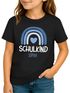 Kinder Mädchen T-Shirt Schulkind mit Name personalisiert Regenbogen-Design Geschenkidee Einschulung 2025 SpecialMe®preview