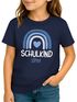 Kinder Mädchen T-Shirt Schulkind mit Name personalisiert Regenbogen-Design Geschenkidee Einschulung 2025 SpecialMe®preview