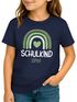 Kinder Mädchen T-Shirt Schulkind mit Name personalisiert Regenbogen-Design Geschenkidee Einschulung 2025 SpecialMe®preview