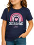Kinder Mädchen T-Shirt Schulkind mit Name personalisiert Regenbogen-Design Geschenkidee Einschulung 2026 SpecialMe®preview
