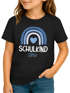 Kinder Mädchen T-Shirt Schulkind mit Name personalisiert Regenbogen-Design Geschenkidee Einschulung 2026 SpecialMe®preview
