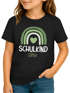 Kinder Mädchen T-Shirt Schulkind mit Name personalisiert Regenbogen-Design Geschenkidee Einschulung 2026 SpecialMe®preview