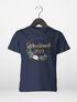 Kinder Mädchen T-Shirt Schulkind personalisiert Jahreszahl Blumen Blüten Goldfarben Geschenk Einschulung 2025 SpecialMe®preview