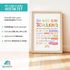 Kinder-Poster Einschulung Du bist ein Schulkind Affirmattionen Motivation Mutmach-Geschenk Deko Kinderzimmer SpecialMe®preview