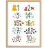Kinder-Poster Einschulung personalisiert mit Name | ABC Zahlen Buchstaben Lernen | Bilder Kinderzimmer mit lustigen Tieren SpecialMe®preview