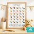 Kinder-Poster Einschulung personalisiert mit Name Alphabet ABC und Zahlen Lernen Geschenk Schulstart SpecialMe®preview