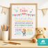 Kinder-Poster Einschulung personalisiert mit Namen Mutmacher Botschaften Affirmationsposter Erste Klasse SpecialMe®preview