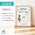 Kinder-Poster Einschulung personalisiert mit Namen Mutmacher Botschaften Affirmationsposter Erste Klasse SpecialMe®preview