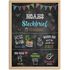 Kinder-Poster Steckbrief Design Schultafel Kreidetafel personalisiert Kinderposter mit Namen Geschenk Weihnachten Geburtstagsgeschenk SpecialMe®preview