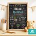 Kinder-Poster Steckbrief Design Schultafel Kreidetafel personalisiert Kinderposter mit Namen Geschenk Weihnachten Geburtstagsgeschenk SpecialMe®preview
