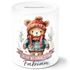 Kinder Spardose mit Namen und Spruch Frohe Weihnachten Tiermotive Geldgeschenke Sparschwein Keramik SpecialMe®preview