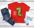 Kinder T-Shirt Dinosaurier Tree Rex Christmas Tyrannosaurus XMAS Outfit Jungen Mädchen Weihnachten Moonworks®preview
