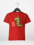 Kinder T-Shirt Dinosaurier Tree Rex Christmas Tyrannosaurus XMAS Outfit Jungen Mädchen Weihnachten Moonworks®preview