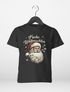 Kinder T-Shirt Frohe Weihnachten Santa Claus Vintage-Design Weihnachtsshirt Mädchen Jungen Moonworks®preview