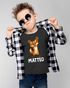 Kinder T-Shirt Fuchs mit Name – Personalisiertes Shirt für Jungen – Tiermotiv bedruckt – Geschenk zur Einschulung oder Geburtstag Moonworks®preview
