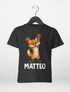 Kinder T-Shirt Fuchs mit Name – Personalisiertes Shirt für Jungen – Tiermotiv bedruckt – Geschenk zur Einschulung oder Geburtstag Moonworks®preview