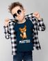 Kinder T-Shirt Fuchs mit Name – Personalisiertes Shirt für Jungen – Tiermotiv bedruckt – Geschenk zur Einschulung oder Geburtstag Moonworks®preview