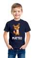 Kinder T-Shirt Fuchs mit Name – Personalisiertes Shirt für Jungen – Tiermotiv bedruckt – Geschenk zur Einschulung oder Geburtstag Moonworks®preview