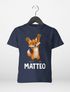 Kinder T-Shirt Fuchs mit Name – Personalisiertes Shirt für Jungen – Tiermotiv bedruckt – Geschenk zur Einschulung oder Geburtstag Moonworks®preview