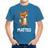Kinder T-Shirt Fuchs mit Name – Personalisiertes Shirt für Jungen – Tiermotiv bedruckt – Geschenk zur Einschulung oder Geburtstag Moonworks®preview