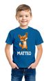 Kinder T-Shirt Fuchs mit Name – Personalisiertes Shirt für Jungen – Tiermotiv bedruckt – Geschenk zur Einschulung oder Geburtstag Moonworks®preview