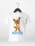 Kinder T-Shirt Fuchs mit Name – Personalisiertes Shirt für Jungen – Tiermotiv bedruckt – Geschenk zur Einschulung oder Geburtstag Moonworks®preview