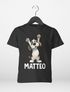 Kinder T-Shirt Hund mit Name – personalisiertes Shirt für Jungen – Lustiges Tiermotiv Hund – Geschenkidee Geburtstag oder Einschulung Moonworks®preview