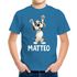 Kinder T-Shirt Hund mit Name – personalisiertes Shirt für Jungen – Lustiges Tiermotiv Hund – Geschenkidee Geburtstag oder Einschulung Moonworks®preview