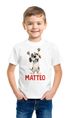 Kinder T-Shirt Hund mit Name – personalisiertes Shirt für Jungen – Lustiges Tiermotiv Hund – Geschenkidee Geburtstag oder Einschulung Moonworks®preview
