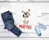 Kinder T-Shirt Hund mit Name – personalisiertes Shirt für Jungen – Lustiges Tiermotiv Hund – Geschenkidee Geburtstag oder Einschulung Moonworks®preview