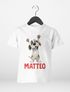Kinder T-Shirt Hund mit Name – personalisiertes Shirt für Jungen – Lustiges Tiermotiv Hund – Geschenkidee Geburtstag oder Einschulung Moonworks®preview