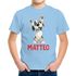 Kinder T-Shirt Hund mit Name – personalisiertes Shirt für Jungen – Lustiges Tiermotiv Hund – Geschenkidee Geburtstag oder Einschulung Moonworks®preview