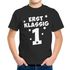 Kinder T-Shirt Jungen Aufdruck erstklassig Zahl 1 Sterne Geschenk zur Einschulung 2025 Schulanfang Moonworks®preview