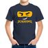 Kinder T-Shirt Jungen Bausteine Gesicht Ninja Figur Einschulung 2025 Geschenk zur Einschulung 2025 Schulanfang Moonworks®preview