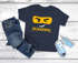 Kinder T-Shirt Jungen Bausteine Gesicht Ninja Figur Einschulung 2026 Geschenk zur Einschulung 2026 Schulanfang Moonworks®preview