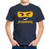 Kinder T-Shirt Jungen Bausteine Gesicht Ninja Figur Einschulung Geschenk zur Einschulung Schulanfang Moonworks®preview