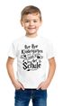 Kinder T-Shirt Jungen Bye Bye Kindergarten ich zaubere jetzt in der Schule Geschenk zur Einschulung 2025 Schulanfang Moonworks®preview