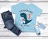 Kinder T-Shirt Jungen Dinosaurier T-Rex Schulkind 1. Klasse Geschenk zur Einschulung 2025 Schulanfang Moonworks®preview