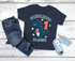 Kinder T-Shirt Jungen Dinosaurier T-Rex Schulkind 1. Klasse Geschenk zur Einschulung 2026 Schulanfang Moonworks®preview