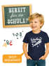 Kinder T-Shirt Jungen Einschulung mit Namen und Jahreszahl Schulkind Schultüte personalisierbar Schulanfang Moonworks®preview